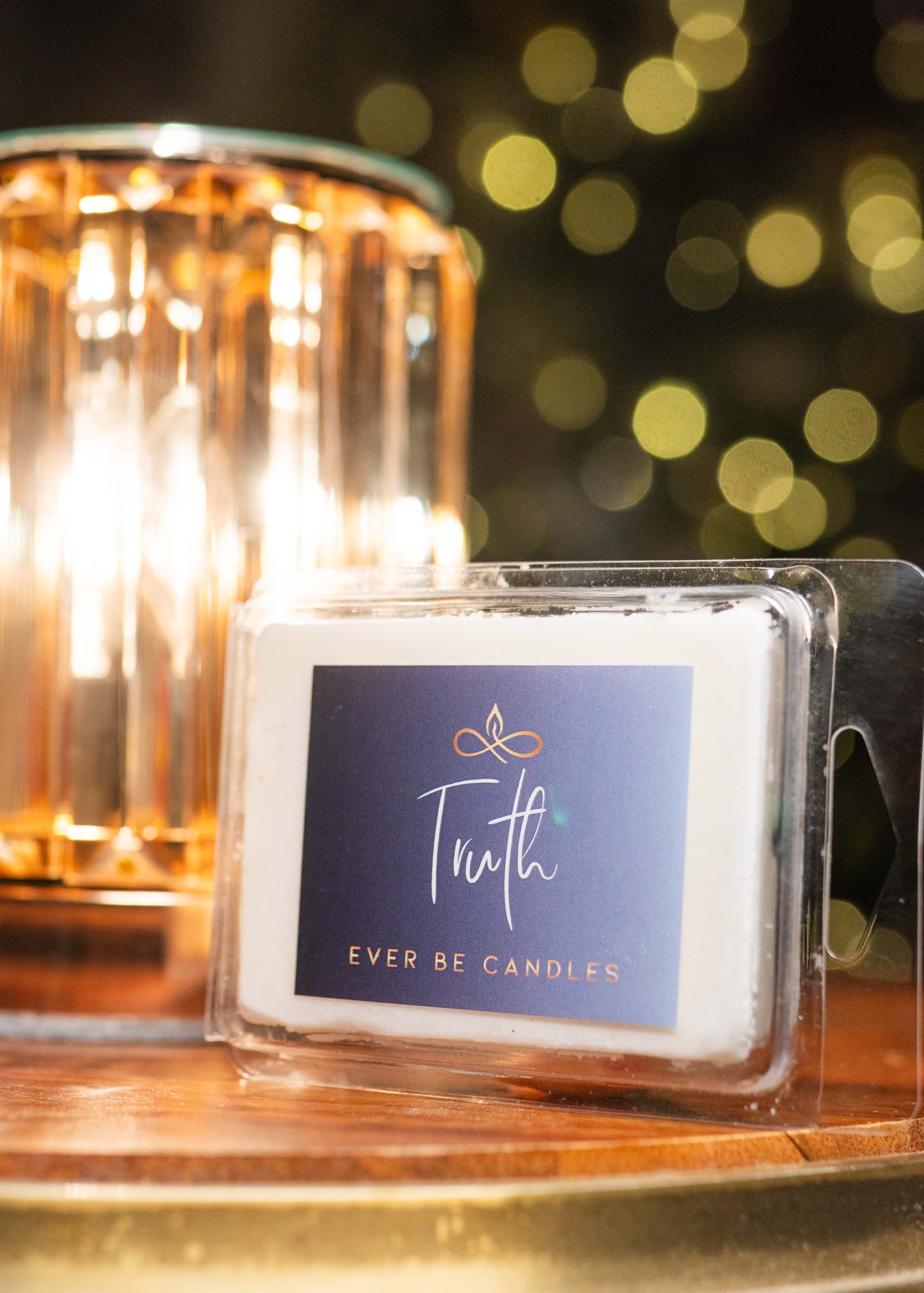 Ever Be Candles - Polished Golden Crystal Wax Melt Warmer